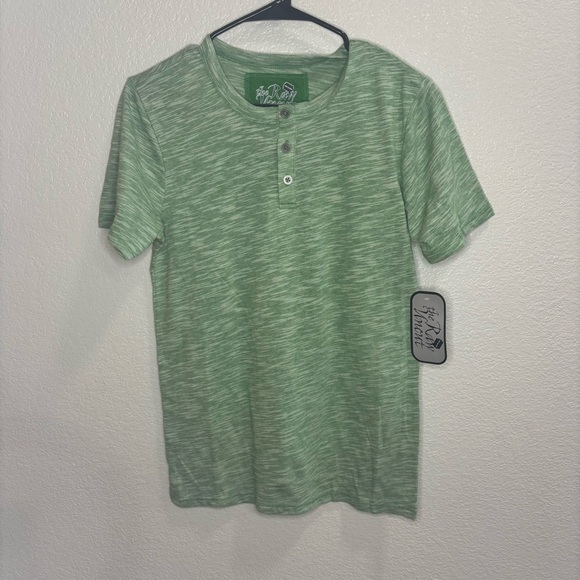 NWT The Run Uncut Green Henley Shirt - Picture 1 of 3